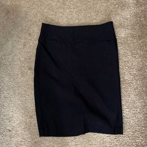 Black Pencil Skirt With Slit in the Back